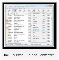 Dbf Windows dbf to excel online converter