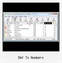 Dbf Zap Befehl dbf to numbers