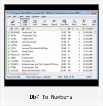 Edit Dbf File Format dbf to numbers