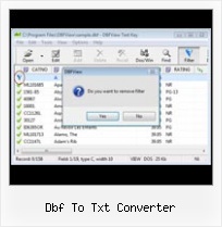 Dbf I Excel dbf to txt converter