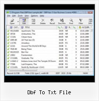 Foxpro Dbf Repair dbf to txt file