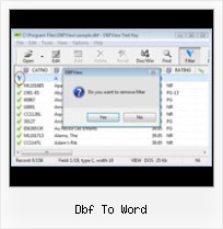 Xlsx File To Dbf dbf to word