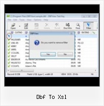 Dbf View And Edit dbf to xsl
