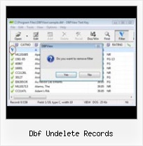 Export Excel 2007 Dbf dbf undelete records