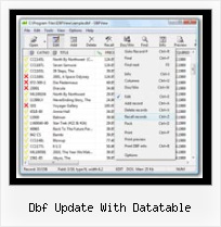 Who To Open Dbf Files dbf update with datatable