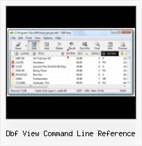 экспорт из Excel в Dbf dbf view command line reference