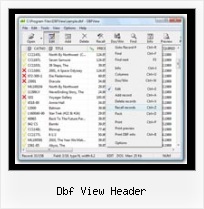 Export From Dbf dbf view header