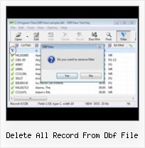 Importare Dbf In Excel 2007 delete all record from dbf file
