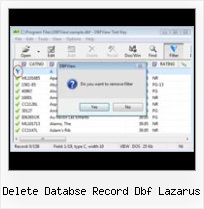 Dbf Convert To Excel delete databse record dbf lazarus