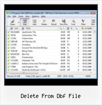 Convert Dbf To Cvs delete from dbf file