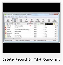 Access Export Dbase delete record by tdbf component