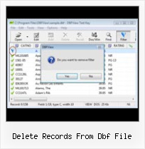 Open Foxpro Dbf delete records from dbf file