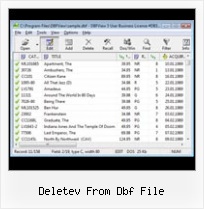 Convert Dbf File deletev from dbf file