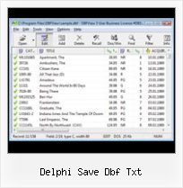 Excel 2007 And Dbf delphi save dbf txt