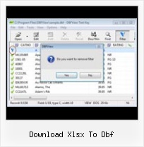 Export Dbf Do Xls download xlsx to dbf
