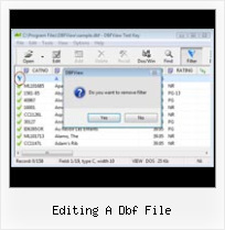 Application That Modified Dbf Files editing a dbf file