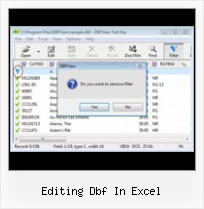 Dbf To Xls Export editing dbf in excel