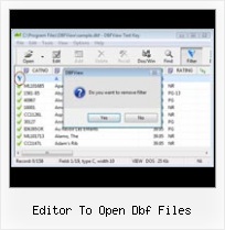 Convert Dbf File To Excel File editor to open dbf files