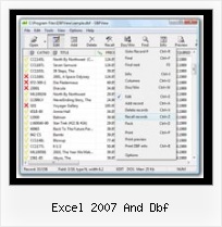 Dvf Editor excel 2007 and dbf
