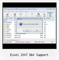 Dbf Converter Xls excel 2007 dbf support