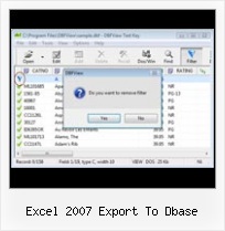 Dbf Convert To Excel excel 2007 export to dbase