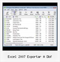 Learning Foxfro Dbf excel 2007 exportar a dbf