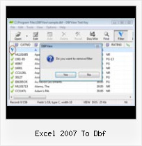 Dbf Field Types Editor excel 2007 to dbf
