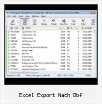 Export Dbf And Index excel export nach dbf