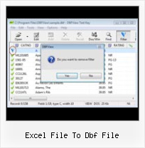 Convert To Dbf excel file to dbf file