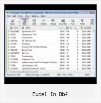 Dbf Viever excel in dbf