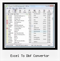 Read Foxpro File excel to dbf convertor