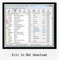 Dbf Excel exlx in dbf download
