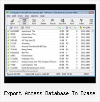 Import Xls Into A Dbf export access database to dbase