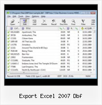 Excel 2007 Dbf Add In export excel 2007 dbf