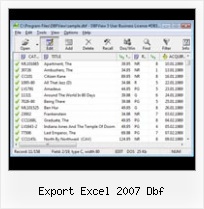 Wat Is Dbf Format export excel 2007 dbf
