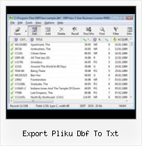 Sofware Edit File Dbf export pliku dbf to txt