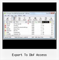 Xls Dbf Convertor export to dbf access