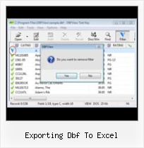 Zap Dbf exporting dbf to excel