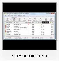 Dbf Import Csv exporting dbf to xls