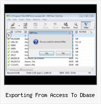 Asp Net Import Dbf File exporting from access to dbase