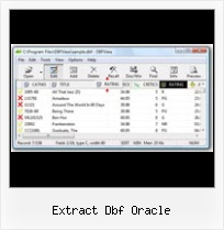 Dbfview Filter extract dbf oracle