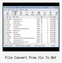 Dbf Exel file convert from xls to dbf