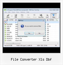 Dbfreader file converter xls dbf
