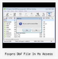 De Dbf A Xls foxpro dbf file in ms access