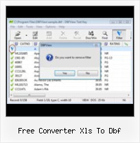 Dbf в Excel free converter xls to dbf