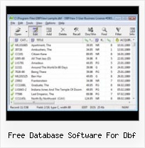 Bdf Edit free database software for dbf