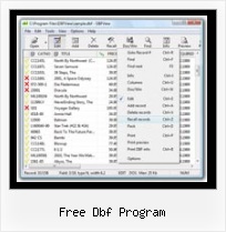 Dbf Excell free dbf program