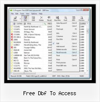 Importer Dbf Excel free dbf to access