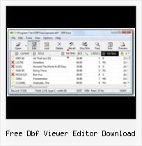 Sofware Edit File Dbf free dbf viewer editor download
