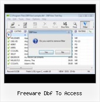 Dbf File Editor freeware dbf to access